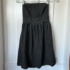 Emmelee Pinstripe Strapless Dress - Sz S